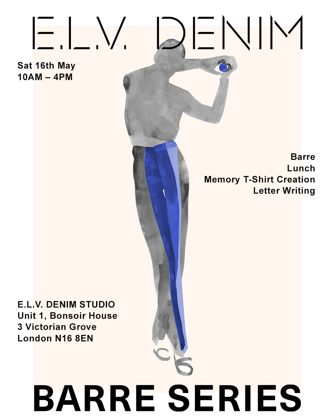 Barre Series x E.L.V. Denim Workshop (16 May 2026)